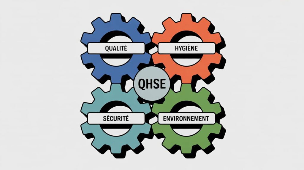 La démarche QHSE réunit Qualité, Hygiène, Sécurité et Environnement dans un même système de management. Elle vise à protéger les personnes, garantir la conformité et améliorer en continu la performance globale de l’entreprise. Ses piliers essentiels : Processus global : cadrage unique de toutes les activités, du terrain au reporting. Vision holistique : traitement simultané des risques produits, humains et écologiques. Anticipation des dysfonctionnements : identification précoce, plans d’action préventifs. Normes & certifications : ISO 9001, 14001, 45001 structurent la gouvernance. Culture de prévention : engagement collectif et formation continue des équipes.
